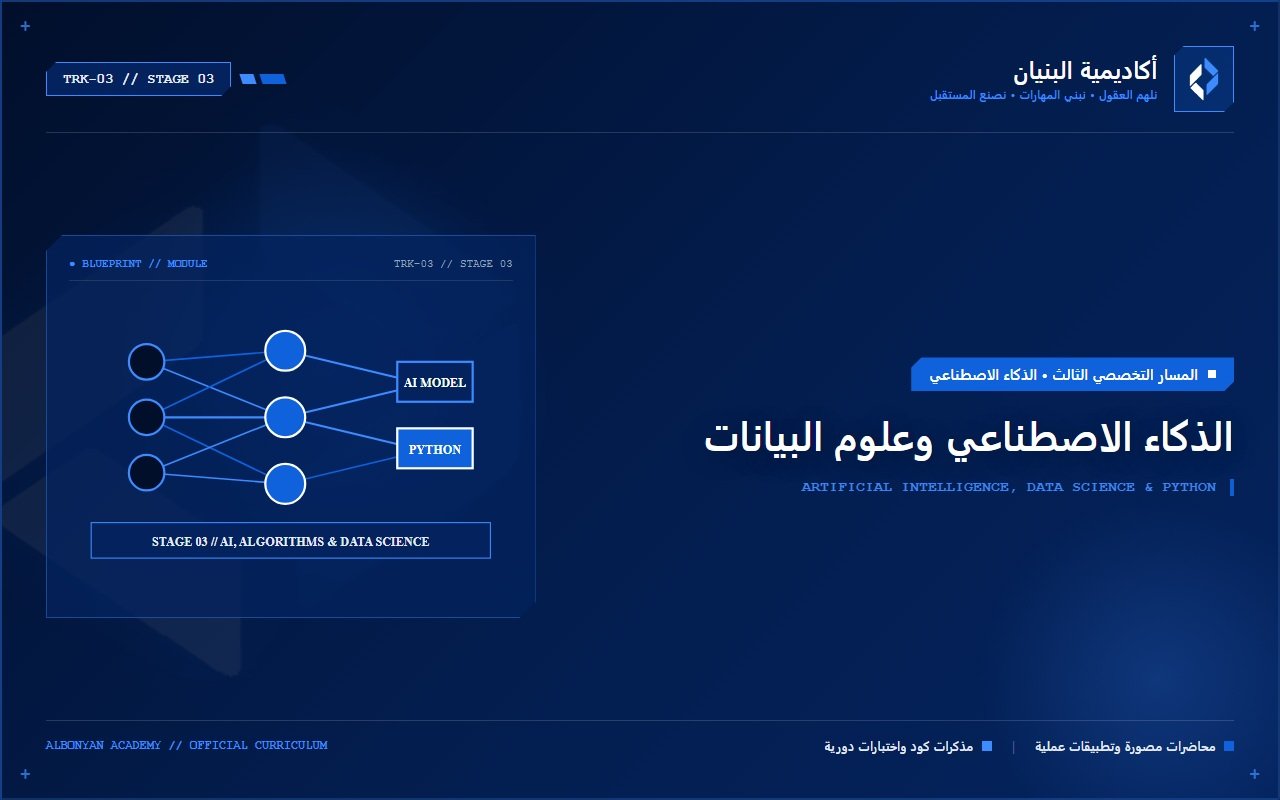 الذكاء الاصطناعي وعلوم البيانات