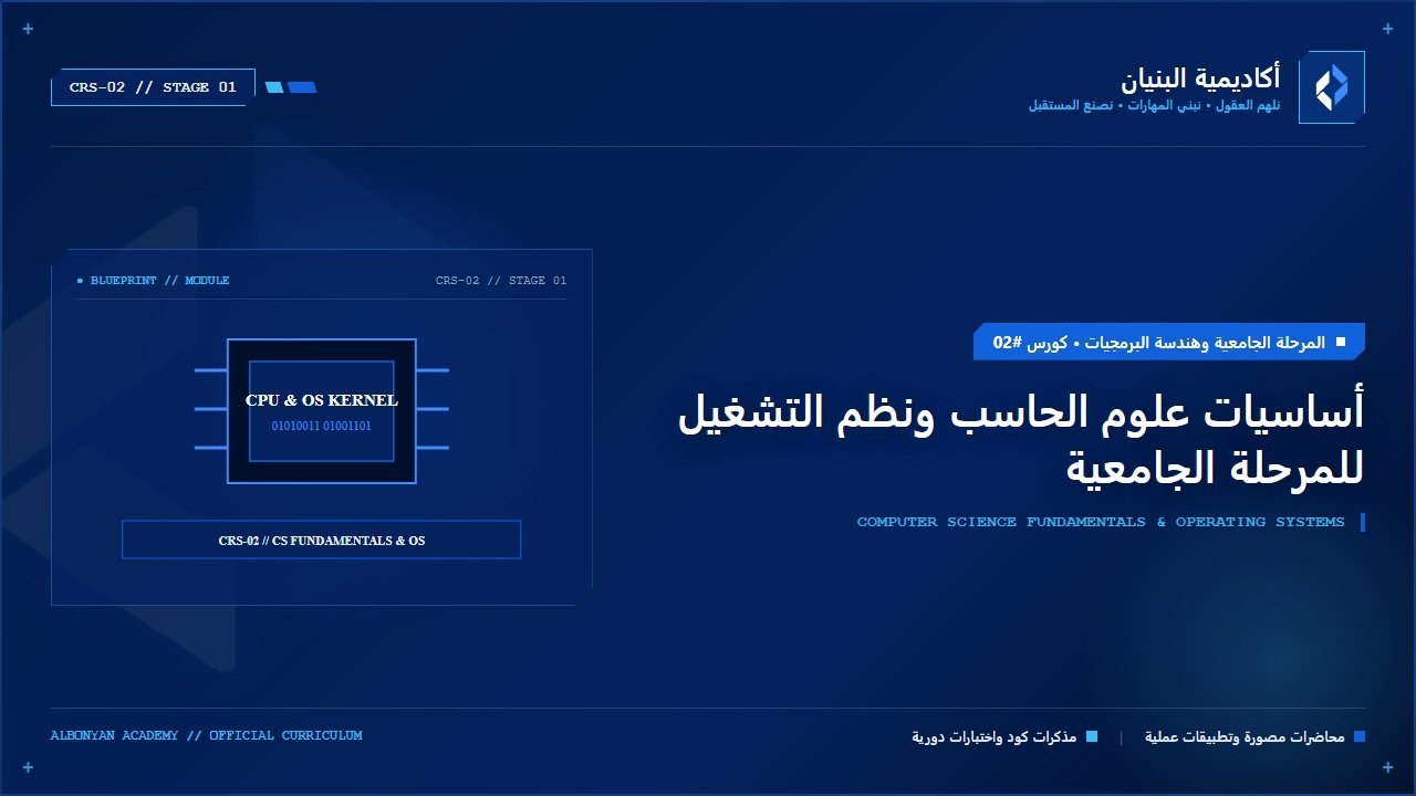 أساسيات علوم الحاسب ونظم التشغيل للمرحلة الجامعية (CS Fundamentals)